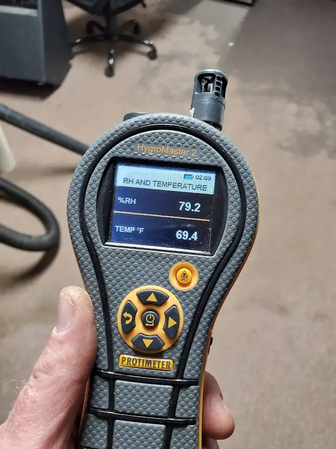 Moisture meter humidity assessment for Mold Remediation & Removal in Cedar Falls