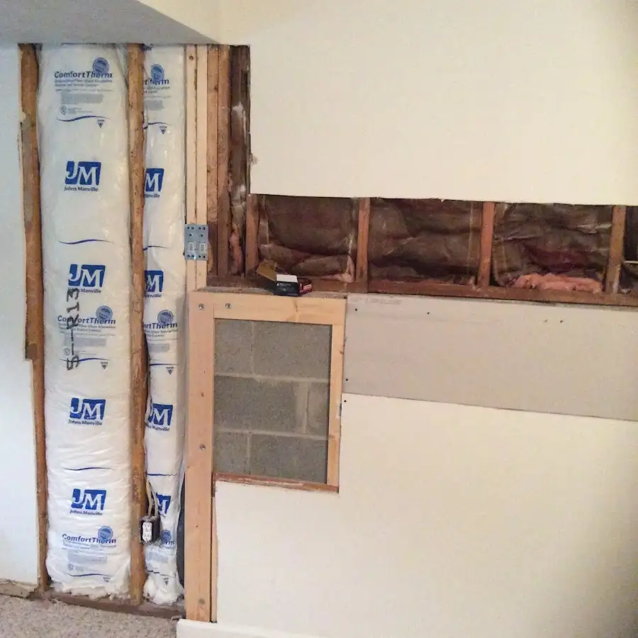 Wall insulation replacement during Contents Cleaning & Restoration in Cedar Falls